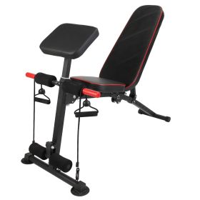 Adjustable Weight Bench with Preacher Curl Pad