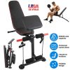 Adjustable Weight Bench with Preacher Curl Pad