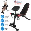 Adjustable Weight Bench with Preacher Curl Pad