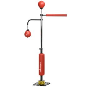 Soozier Boxing Bag Stand with Speed Bag and Reaction Bar Challenge