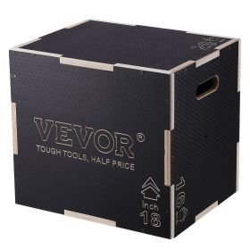 VEVOR 3 in 1 Plyometric Jump Box with Adjustable Heights