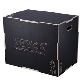 VEVOR 3 in 1 Plyometric Wooden Jump Box