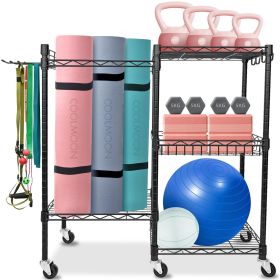 Home Gym Storage Rack, Yoga Mat Storage Rack