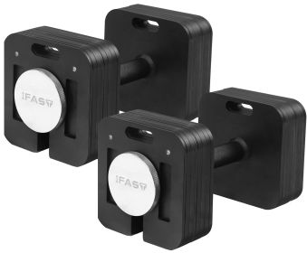Set of Two 80Lbs. Square Dumbbells. 9 in 1 Free Adjustable Dumbbells.