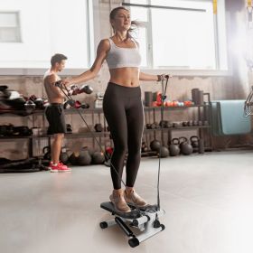 Mini Fitness Stepper with 2 Resistance Bands
