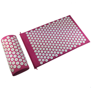 Acupressure Yoga Massage Cushion and Pillow (Option: Pink-Set)