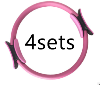 Yoga Pilates Resistance Ring (Option: Pink4sets)