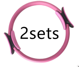 Yoga Pilates Resistance Ring (Option: Pink2sets)