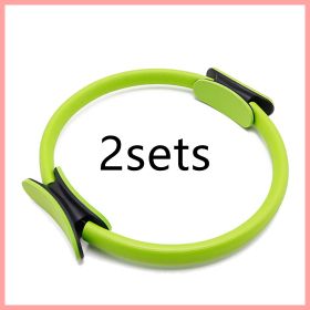 Yoga Pilates Resistance Ring (Option: Green2sets)