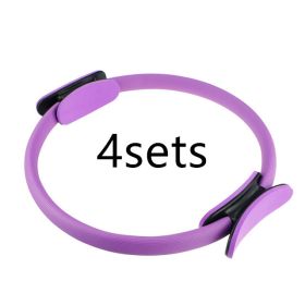 Yoga Pilates Resistance Ring (Option: Purple4sets)