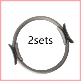 Yoga Pilates Resistance Ring (Option: Grey2sets)