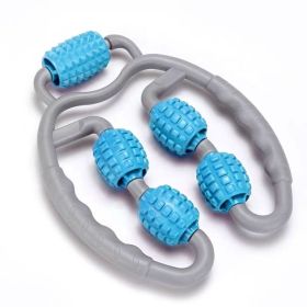 U Shape Trigger Point Massage Roller (Option: Old blue)