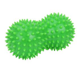 PVC Peanut Spiky Massage Ball (Color: Green)