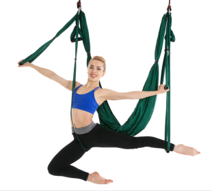 Anti-Gravity Yoga Hammock (Option: Dark green)