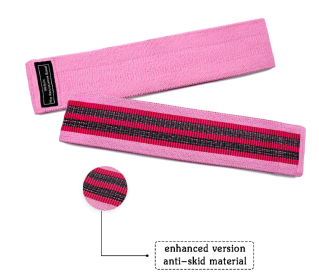 Elastic Squat Resistance Band (Option: Pink-SML-QOne set)