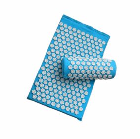 Acupressure Yoga Massage Cushion and Pillow (Option: Sky Blue-Lotus)