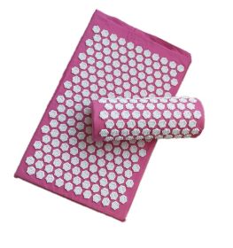 Acupressure Yoga Massage Cushion and Pillow (Option: Pink-Lotus)