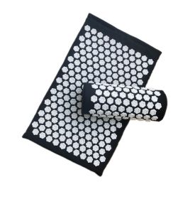 Acupressure Yoga Massage Cushion and Pillow (Option: Black-Lotus)