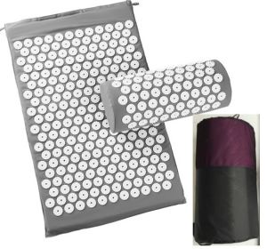 Acupressure Yoga Massage Cushion and Pillow (Option: Grey-Set)