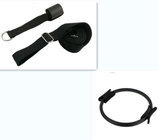 Yoga Pilates Resistance Ring (Option: Black set)