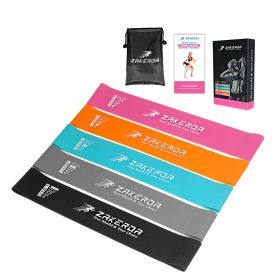 Yoga Resistance Rubber Elastic Bands (Option: 5 colors setA)