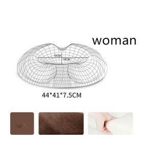 Seat Cushion Pillow for Office Chairs (Option: Coffee-Crystal-Woman)