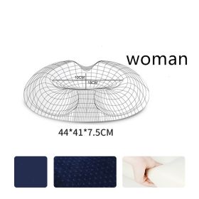 Seat Cushion Pillow for Office Chairs (Option: Navy Blue-Velvet-Woman)