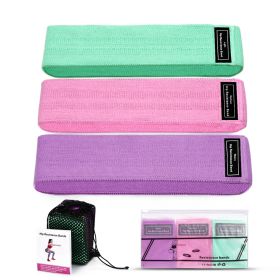 Elastic Squat Resistance Band (Option: Mixed 3 colors-M-QOne set)