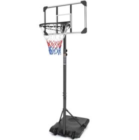 Portable Basketball Goal System (Option: Transparent)