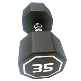 35LBS APOLLO Gym Octagonal Dumbbells (Color: Black)