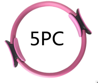 Yoga Pilates Resistance Ring (Option: Pink 5PC)