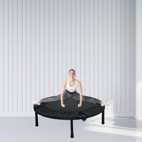 40 Inch Mini Exercise Trampoline for Adults and Kids. (Color: Black)