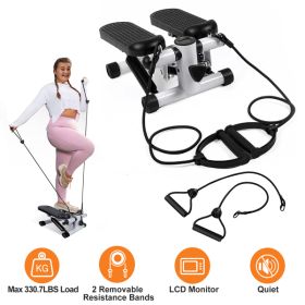 Mini Fitness Hydraulic Fitness Step Machine (Color: Grey)