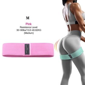 Resistance Bands. Light/medium/heavy-3 Levels. Exercise Bands for Women's Legs and Glutes. Yoga Starter Set for Working Out. (Color: pink)