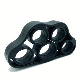 1pc Silicone Finger Expander (Fit Up To 60kg), Exercise Hand Grip, Wrist Strength Trainer, Finger Exerciser, Resistance Bands, Fitness Equipment. (Color: Black)
