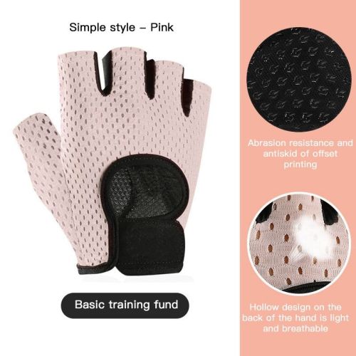 Half Finger Breathable Fitness Gloves for Gym Weightlifting, Yoga, Bodybuilding, Training and Cycling.