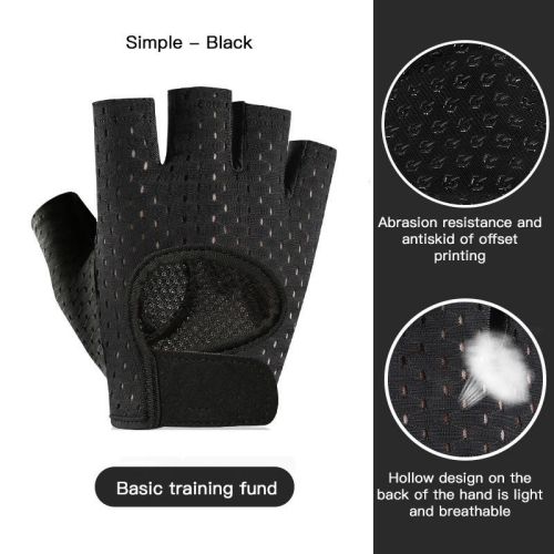 Half Finger Breathable Fitness Gloves for Gym Weightlifting, Yoga, Bodybuilding, Training and Cycling.