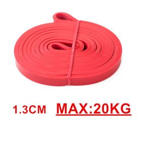 Pull Up Elastic Rubber Resistance Bands. (Color: Red)