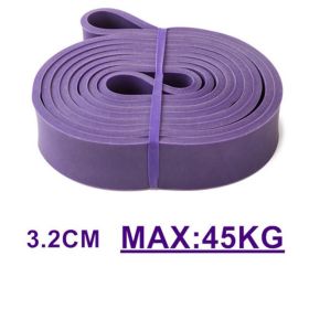 Pull Up Elastic Rubber Resistance Bands. (Color: Purple)