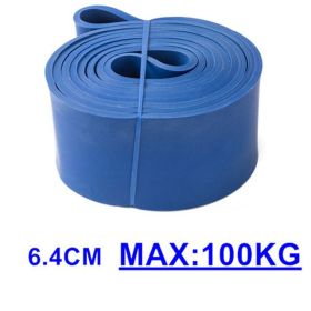 Pull Up Elastic Rubber Resistance Bands. (Color: Blue)