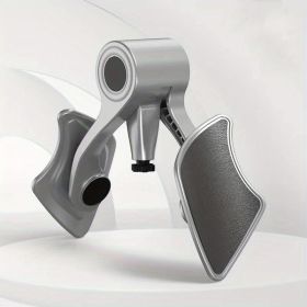 Pelvic Floor Muscle Training Device. Inner Thigh Leg Clamper Exerciser. (Color: Grey)