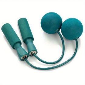 1pc Cordless Jump Rope with Weighted Ball. Skipping Rope for Sports Training. (Color: Big Ball - Blue)