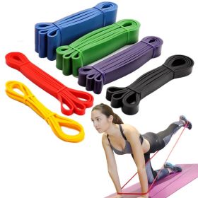 Elastic Resistance Band. Exercise Expander Stretch Fitness Rubber Band. Pull Up Assist Bands for Training, Pilates, Home and Gym Workout. (Color: Green)