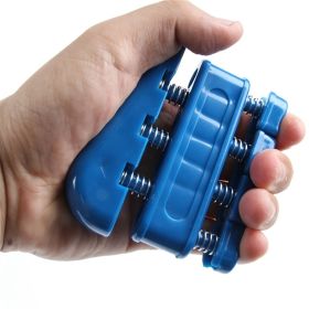1pc Hand Grip Strengthener, Fingers Strength Training Exerciser for Rehabilitation, Home Workout Accessories. (Color: Blue)