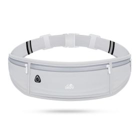 Slim Running Pack. Exercise Waist Pack. Belt Pouch Bags. (Color: Grey)