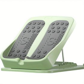 Foldable 9-Level Adjustable Inclined Plate Pedal. Leg Stretcher for Tightening Calf and Leg Muscles, Improve Flexibility and Mobility (Color: Green)