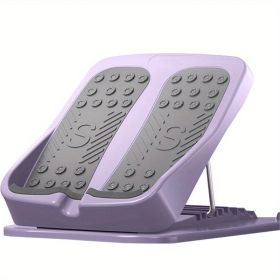 Foldable 9-Level Adjustable Inclined Plate Pedal. Leg Stretcher for Tightening Calf and Leg Muscles, Improve Flexibility and Mobility (Color: Purple)