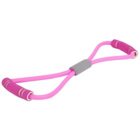 Stretch Resistance Fitness Exercise Band. Pilates (Color: pink band)