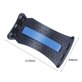 Home Waist Stretching Massage Device for Auxiliary Lumbar Correction, Waist and Fitness Massage and Stretching. (Color: Blue)