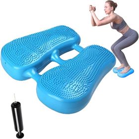 Inflatable Stepper for Pilates, yoga, Women and Men. (Color: pink)